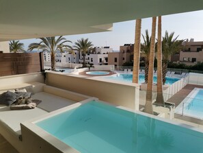 A heated pool