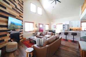 Smart TV, fireplace, offices