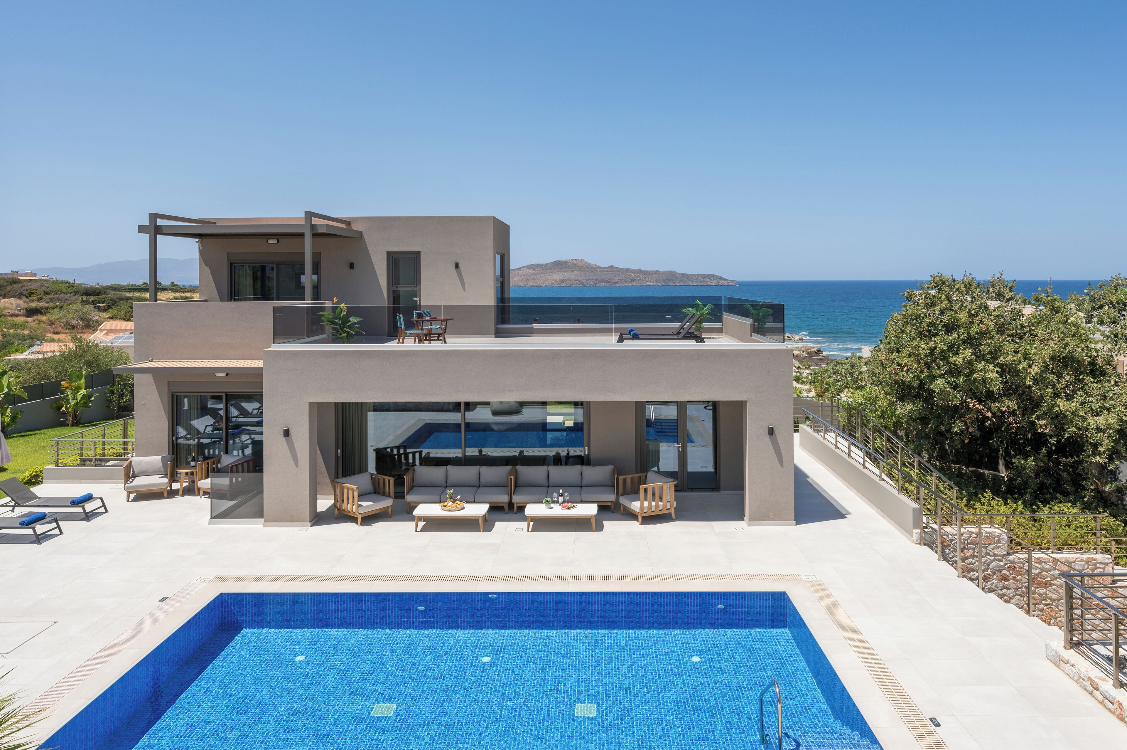 Piscine extérieure, piscine chauffée