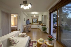 TV, books, music library