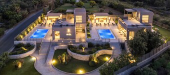 Seafront Lux Estate Chania | Heated Pools • Jacuzzis • Saunas• Gyms|Sleeps 20–24