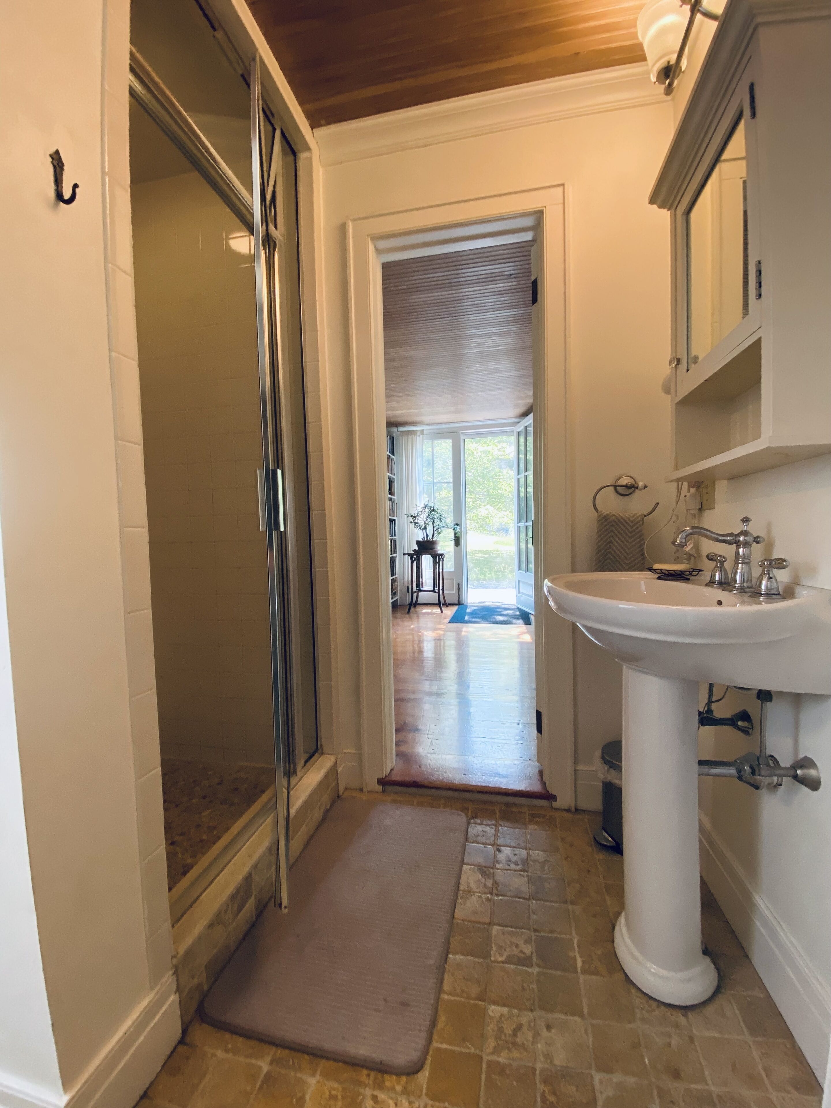 Eco-friendly toiletries, hair dryer, towels, soap