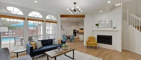 TV, stereo, offices