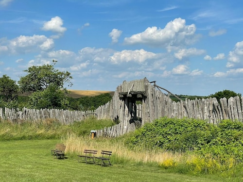 Komplett saniertes Ferienhaus - bis 8 Pers.  mit Sauna und eingezäunten Garten