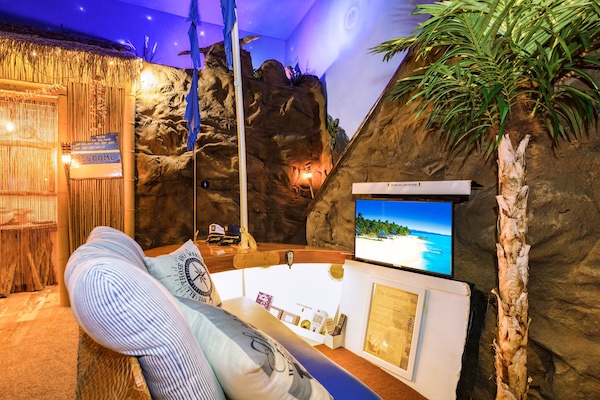 Slide-up hidden TV......COOL!