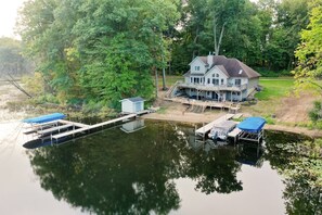 Exterior - Idyllic, Waterfront Home on Crooked Lake with  2.5 Wooded Acres (Delton)