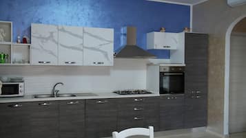 Réfrigérateur, four, plaque de cuisson, cafetiÚre/bouilloire