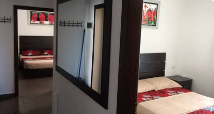 Apartment near the beach with a beautiful view of the city and sea