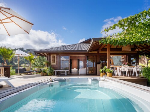 Villa Manuiti Luxe tropical - Spa de nage privé + vue lagon/Moorea - Tahiti