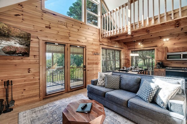 TV connectée, cheminée