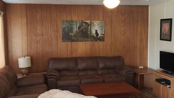 Basic Cabin | Living area | Flat-screen TV