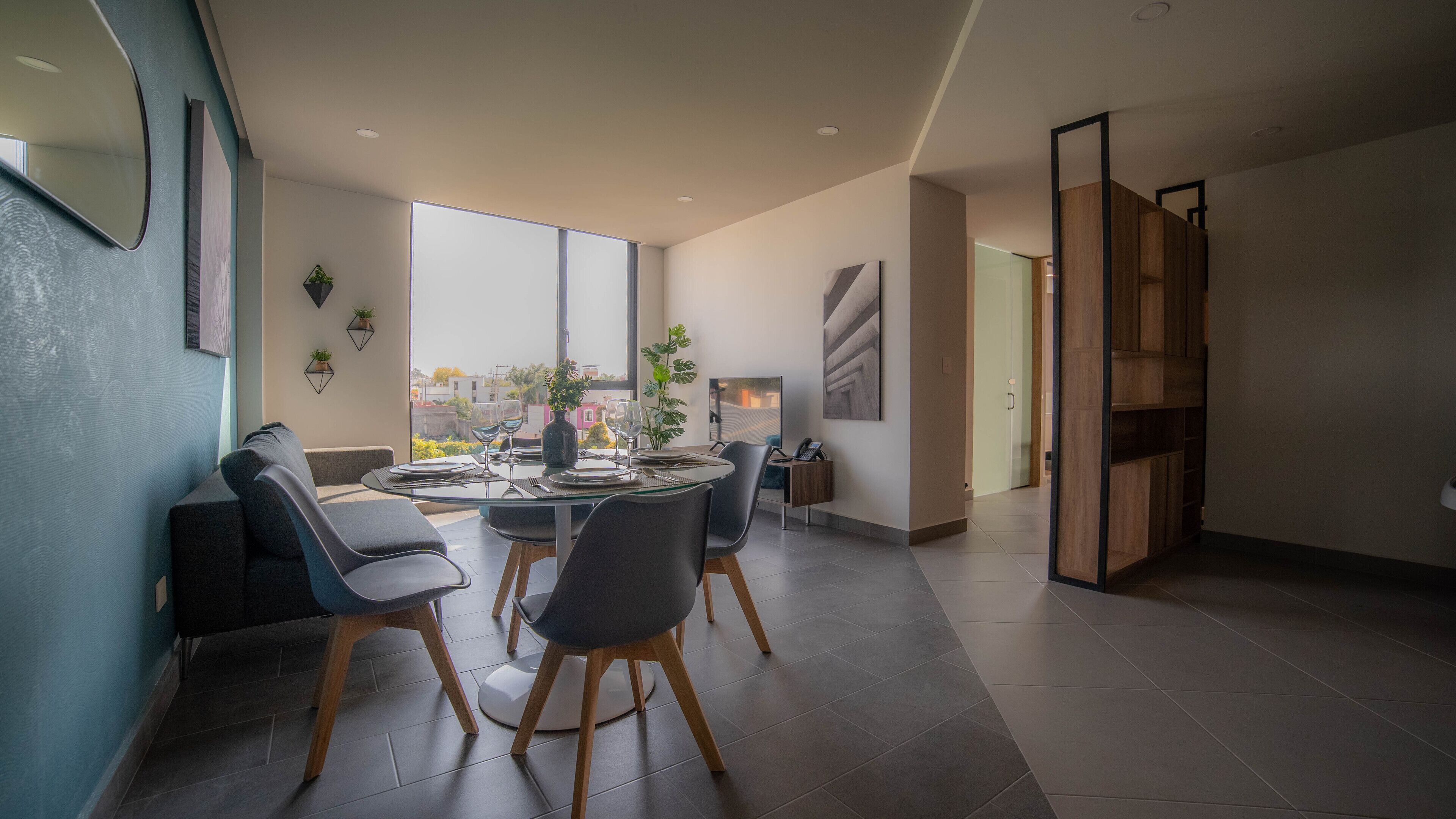 Executive Apartment, 2 Bedrooms, Accessible, City View | Living area | 55-inch Smart TV with digital channels, TV, Netflix