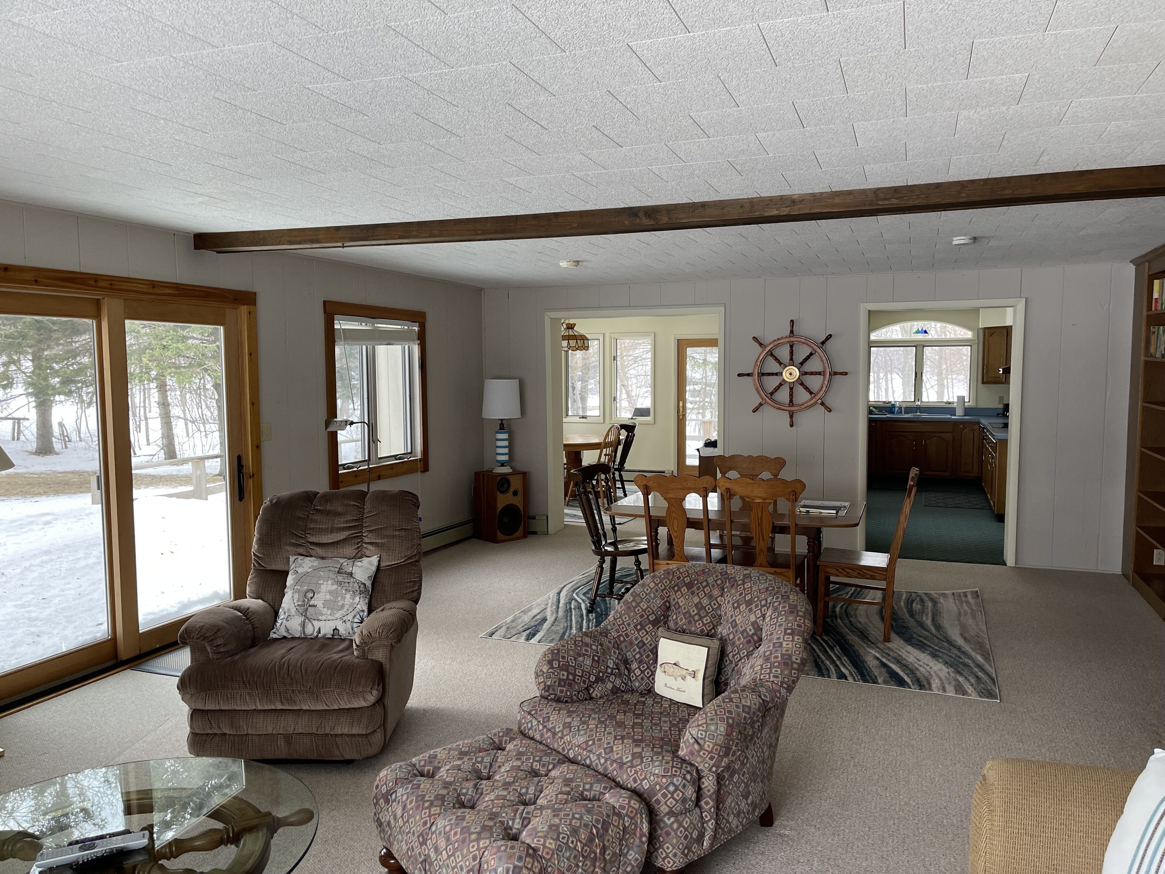 Waterfront house with private dock and beach in Grand Marais, MI 