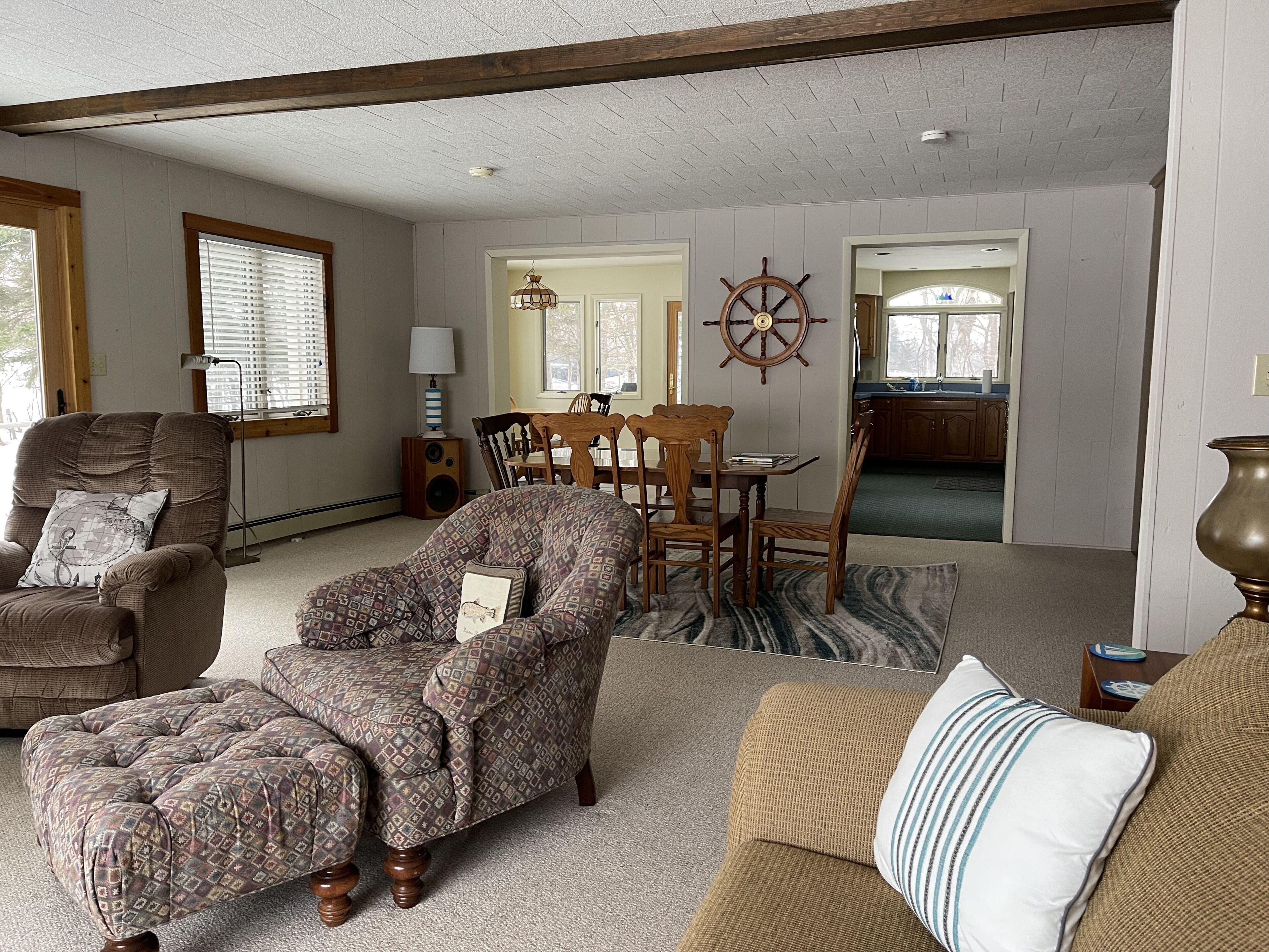 Waterfront house with private dock and beach in Grand Marais, MI 