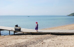 Nära stranden och fiske