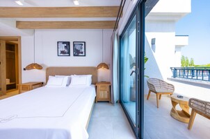 Ropa de cama de alta calidad y minibar