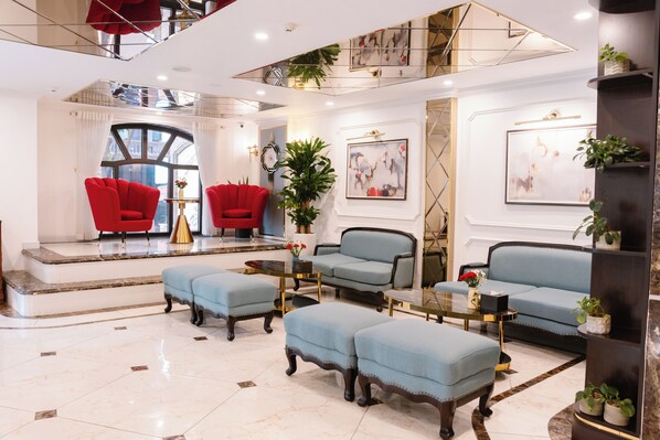 Sitteområde i lobbyen