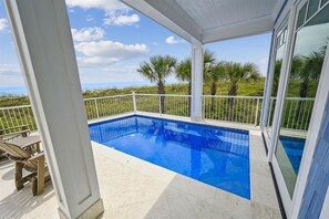 A heated pool