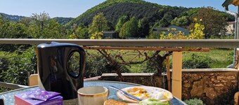 HOUSE 6 persons + 2 children At the foot of the Cévennes 2500 m² fenced garden