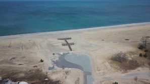 Plage à proximité, chaises longues