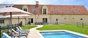 Spacious house, private pool, 10 to 19 p.