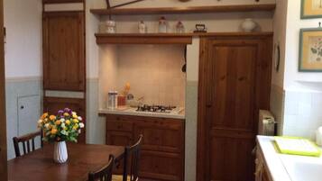 Kühlschrank, Mikrowelle, Herdplatte, Geschirrspüler