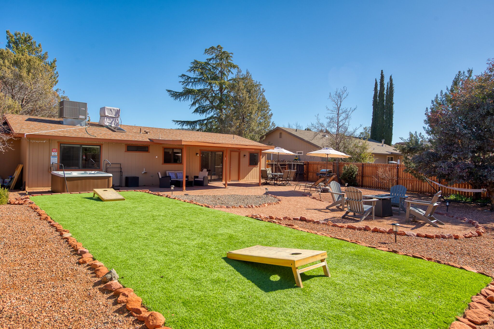 Oasis Retreat Home with Spacious Private Yard and New HOT TUB