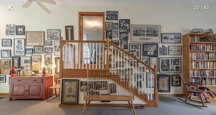 Replica firehouse with large game room, close to hiking and skiing