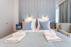 1 slaapkamer, een strijkplank/strijkijzer, gratis wifi, beddengoed
