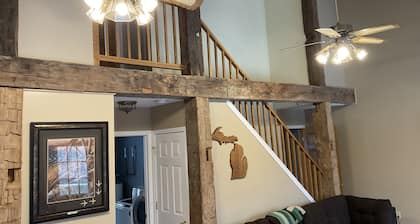 Cozy cabin in the woods