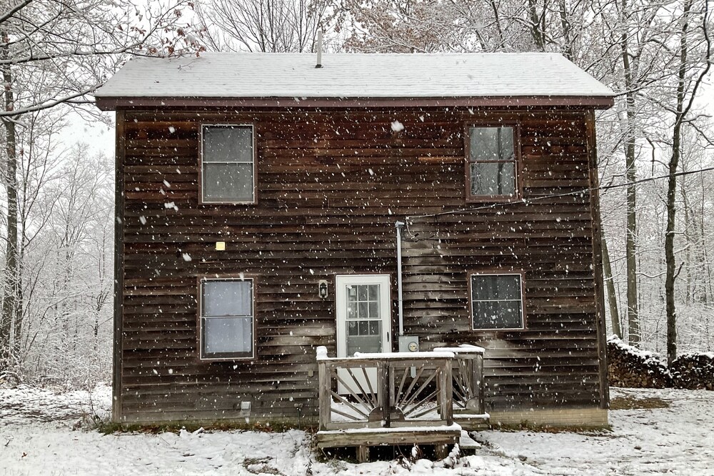 Cozy cabin in the woods