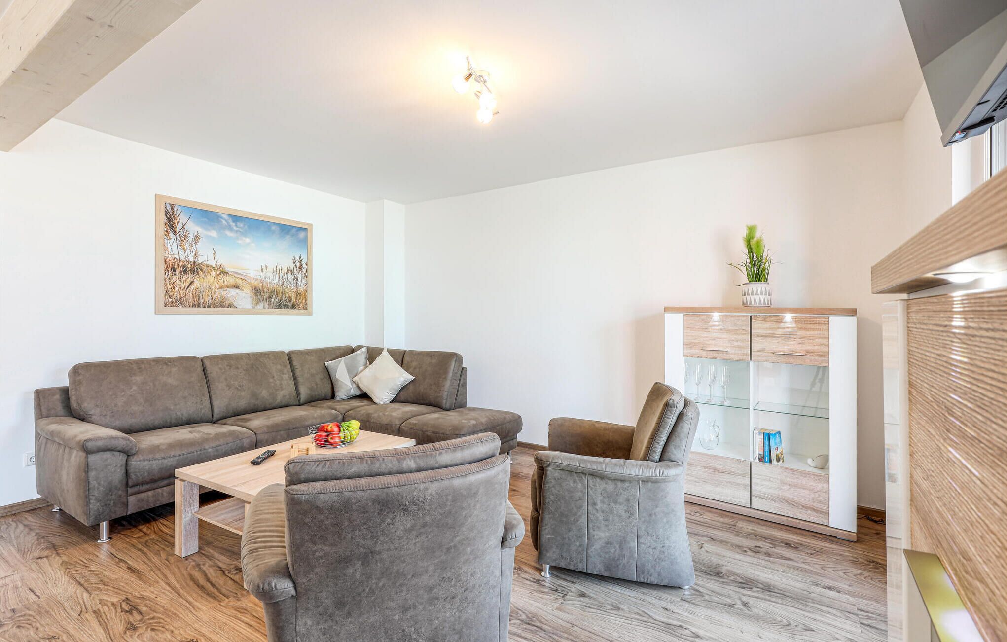 Fernseher, Kamin