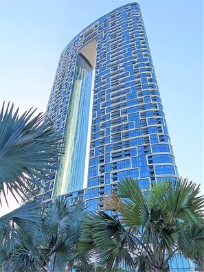 Blick von der Unterkunft