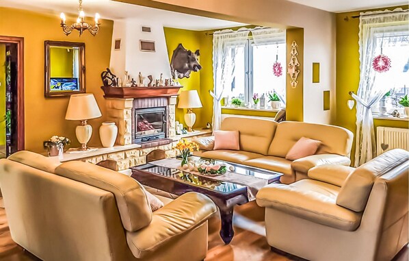 Fireplace, ping pong