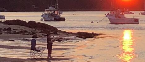 Am Strand, Liegestühle, Strandtücher