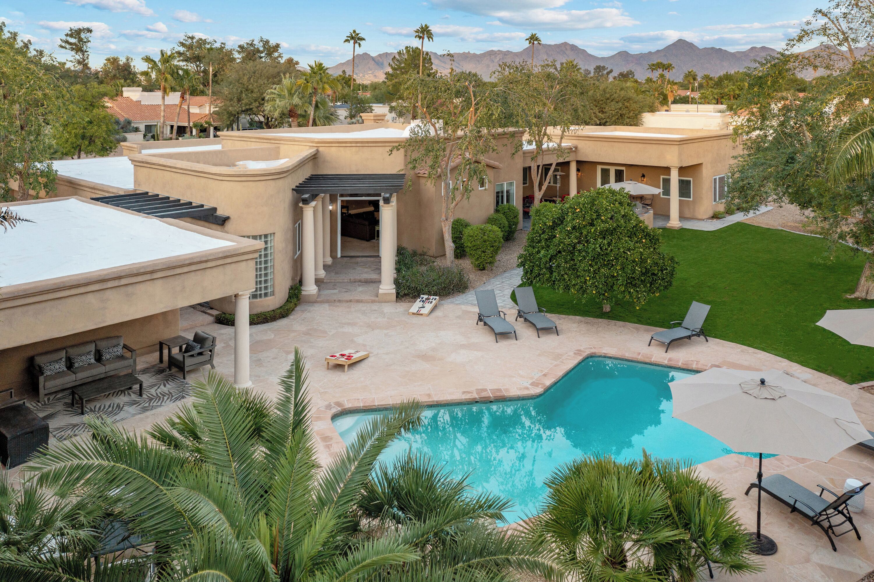 A heated pool