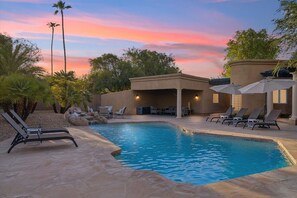A heated pool