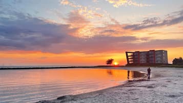 Vlak bij het strand
