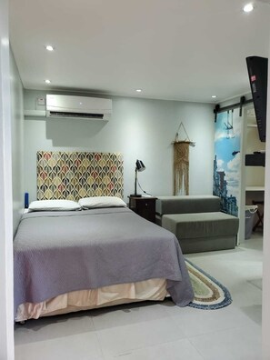 1 dormitorio, escritorio, tabla de planchar con plancha y wifi gratis