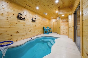 Indoor pool, a heated pool