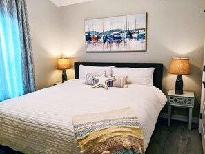 3 bedrooms, desk, iron/ironing board, travel cot
