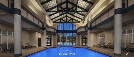 Indoor pool, outdoor pool
