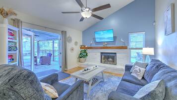 Smart-tv en een kantoor