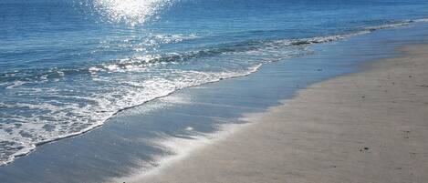 Beach nearby, sun-loungers