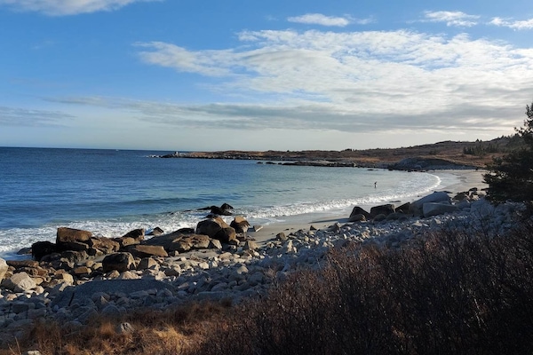 Playa en los alrededores y camastros