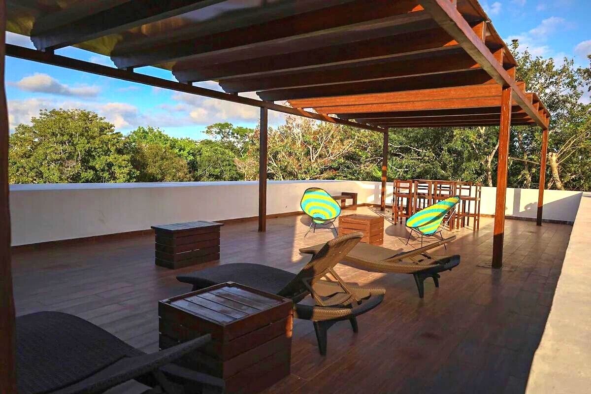 Terrasse sur le toit