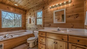 House, 3 Bedrooms | Bathroom | Towels - The Byrd House on Lake Blue Ridge by Escape to Blue Ridge (Blue Ridge)