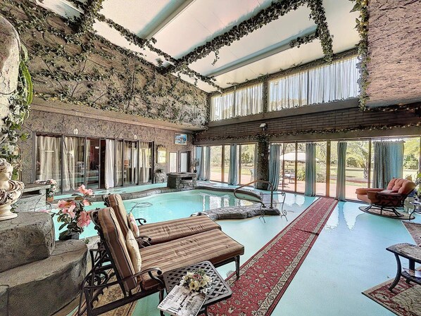 Indoor pool, a heated pool