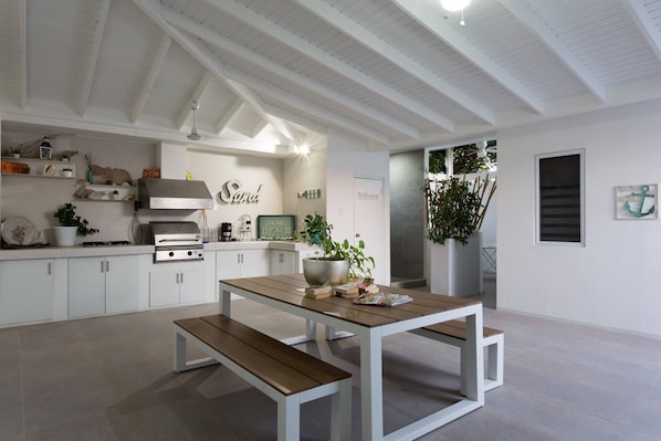 Departamento, 1 habitación, Terraza, vista al jardín | Cocina privada