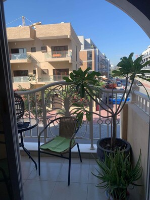 Apartment, 1 Schlafzimmer, barrierefrei, Balkon | Balkon